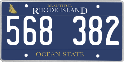 RI license plate 568382
