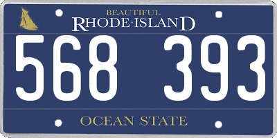RI license plate 568393