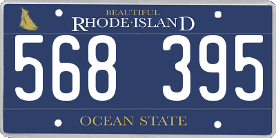 RI license plate 568395