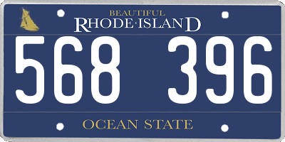 RI license plate 568396