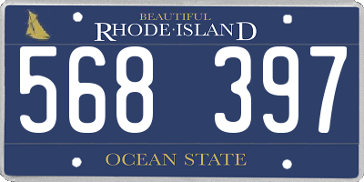 RI license plate 568397