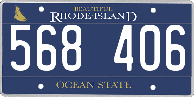 RI license plate 568406
