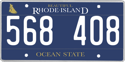 RI license plate 568408