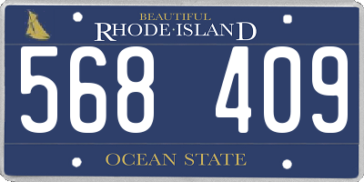RI license plate 568409