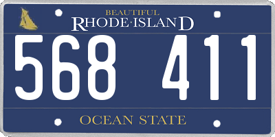 RI license plate 568411