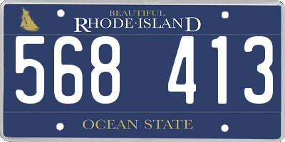 RI license plate 568413