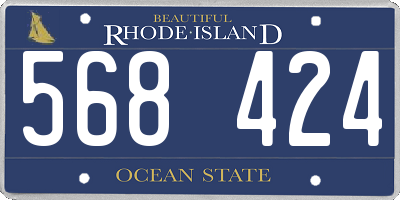 RI license plate 568424