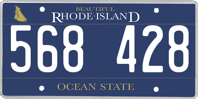 RI license plate 568428