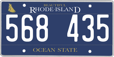 RI license plate 568435