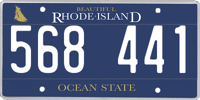RI license plate 568441