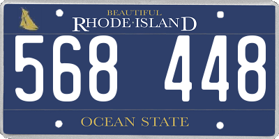 RI license plate 568448