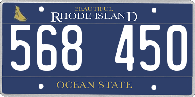 RI license plate 568450