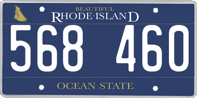 RI license plate 568460