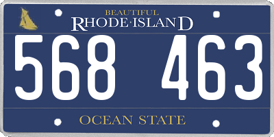 RI license plate 568463