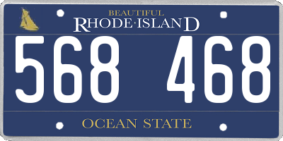 RI license plate 568468