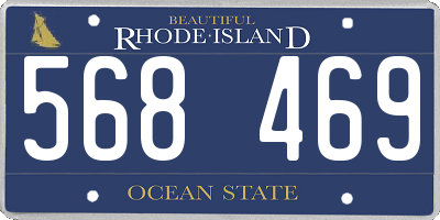RI license plate 568469