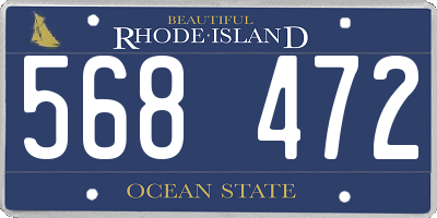 RI license plate 568472