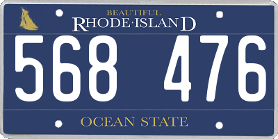 RI license plate 568476