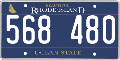 RI license plate 568480