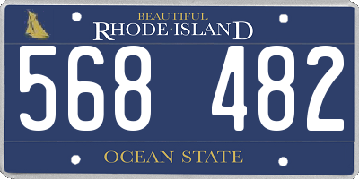 RI license plate 568482