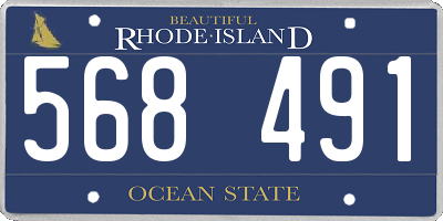 RI license plate 568491