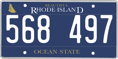 RI license plate 568497