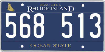 RI license plate 568513