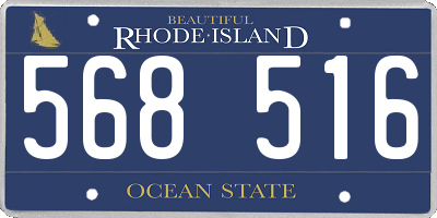 RI license plate 568516