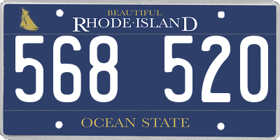 RI license plate 568520
