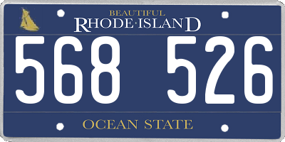RI license plate 568526