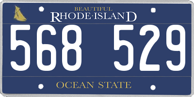 RI license plate 568529