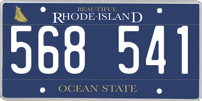 RI license plate 568541