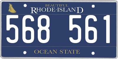 RI license plate 568561