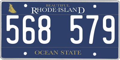 RI license plate 568579