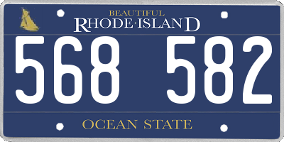 RI license plate 568582