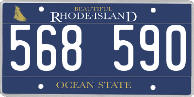 RI license plate 568590