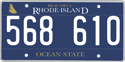 RI license plate 568610