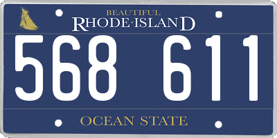 RI license plate 568611