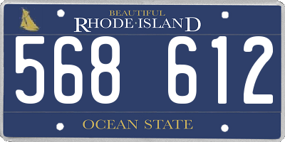 RI license plate 568612