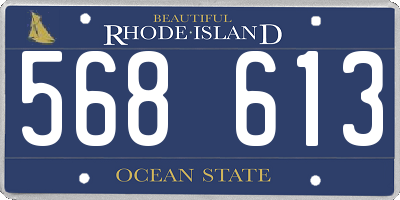 RI license plate 568613