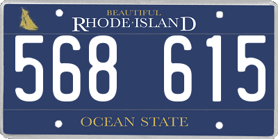 RI license plate 568615