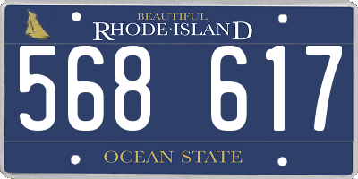 RI license plate 568617