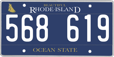 RI license plate 568619