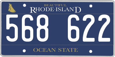 RI license plate 568622