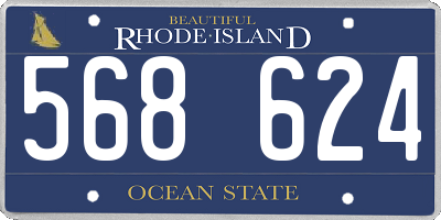 RI license plate 568624