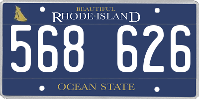 RI license plate 568626