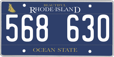 RI license plate 568630