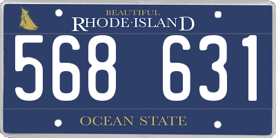 RI license plate 568631