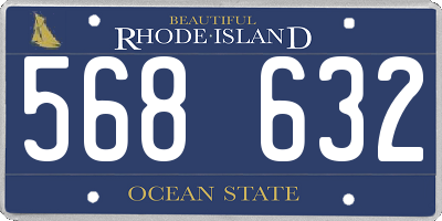 RI license plate 568632