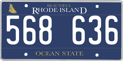 RI license plate 568636